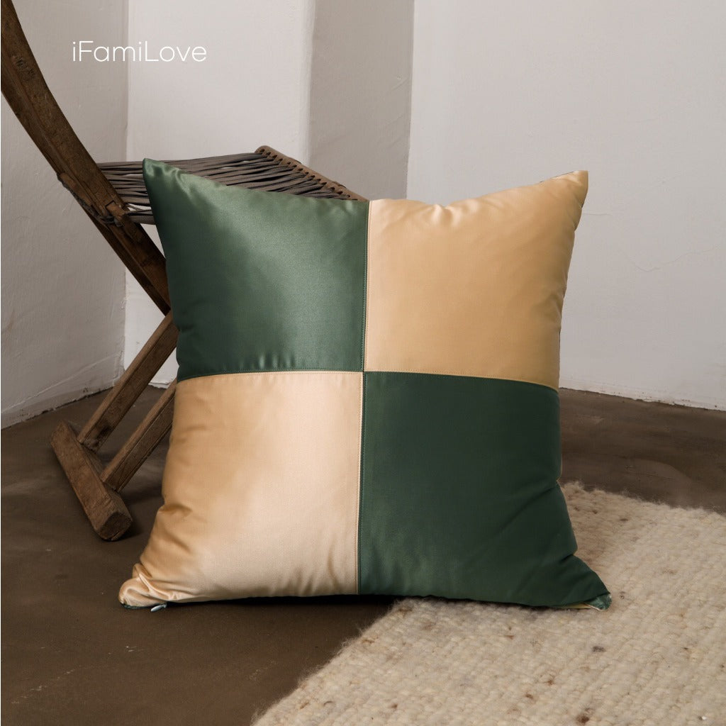 Silk Checkered Cushion