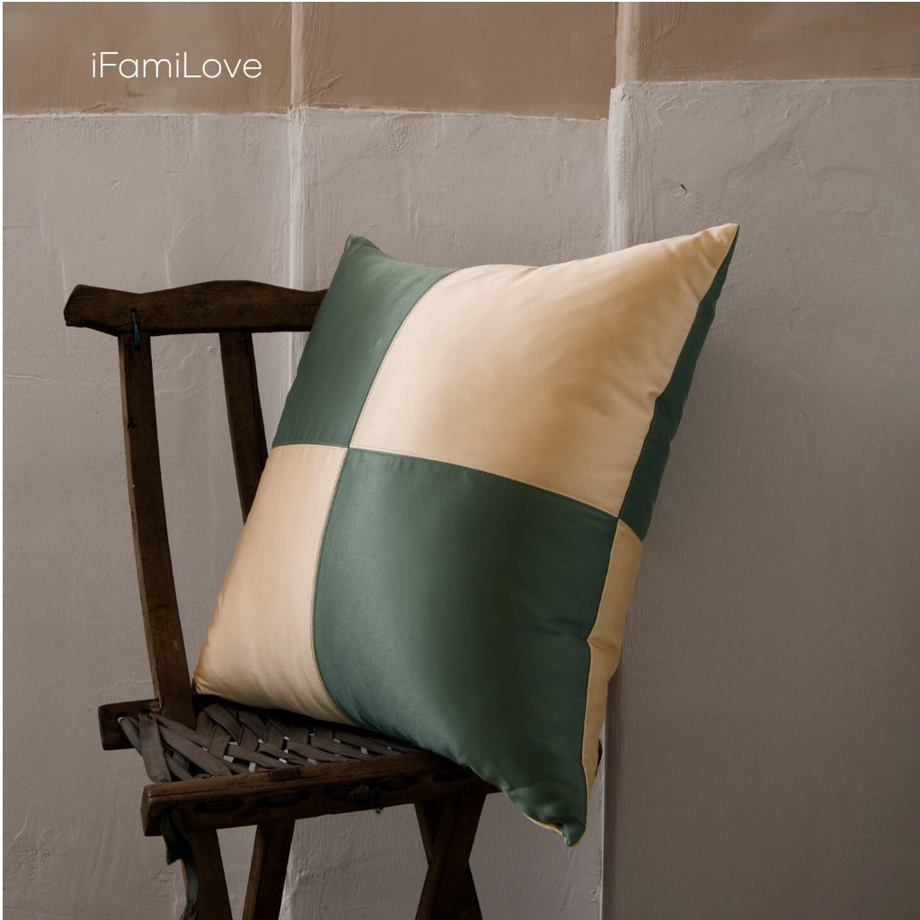 Silk Checkered Cushion