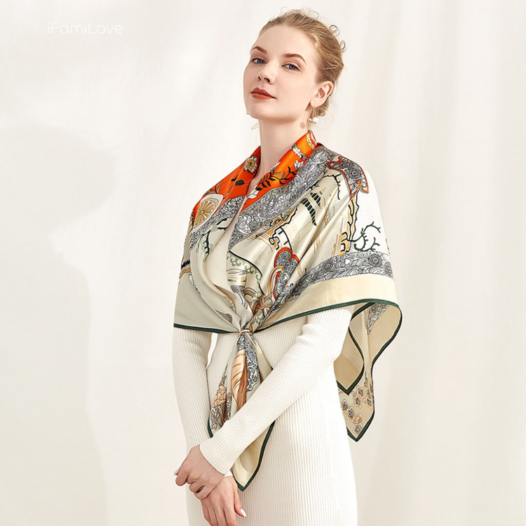 Phoenix Soaring Silk Scarf