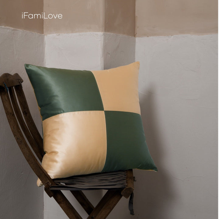 Silk Checkered Cushion